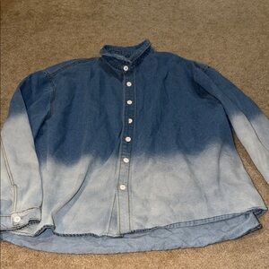 Fashion Nova Blue Ombre Jean Jacket